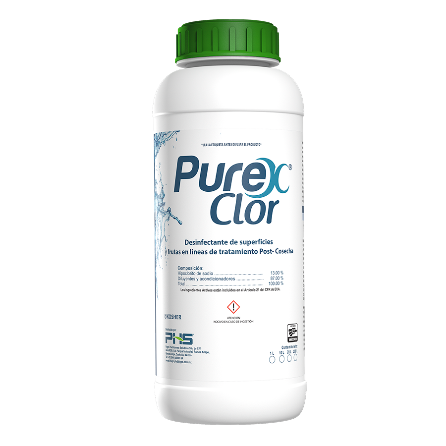 Purex Clor - Desinfectante de amplio espectro para postcosecha